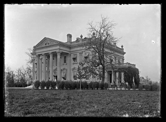 Elmendorf mansion, side view, side porch