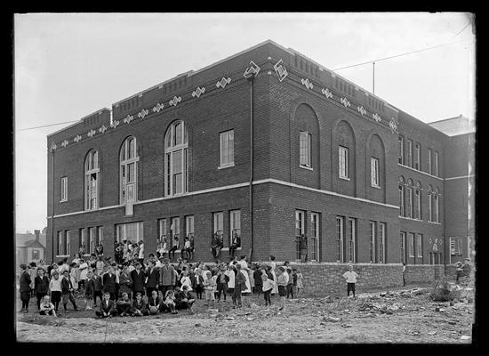 Lincoln School, back view, for Mrs. Breckinridge