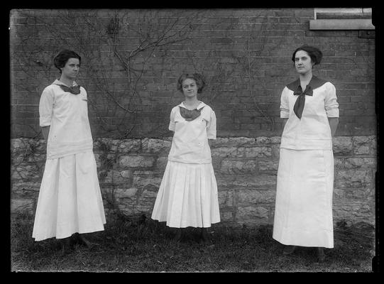 Lucile Gastineau, Ruth McChesney, Luella Shafer, basketball players