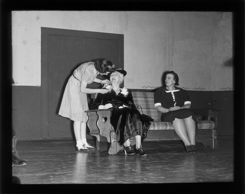 Senior High School students at celebration of 60th anniversary of work of young girls in Y.W.C.A. in the United States