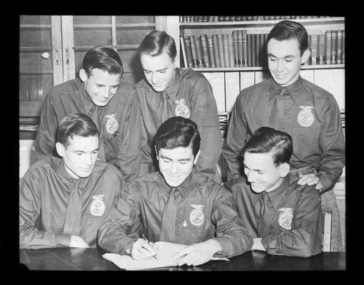 Officers of Future Farmers of America (F.F.A.)