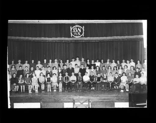 Group portrait of Bryan Station junior high school chorus