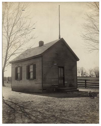 Exterior of the old Brighton school house