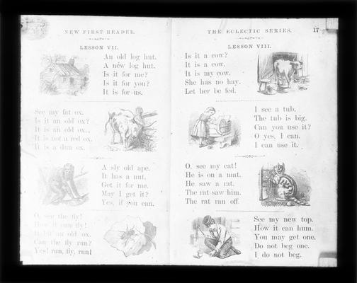 Pages from McGuffey's First Eclectic Reader: For young Learners