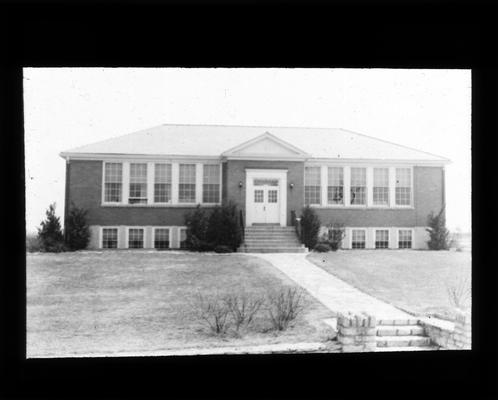 Exterior view of Shelby School, built in 1934