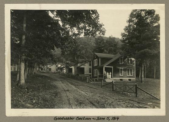 Title handwritten on photograph mounting: Goodwater Section