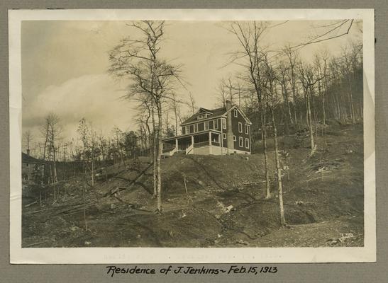 Title handwritten on photograph mounting: Residence of J. Jenkins