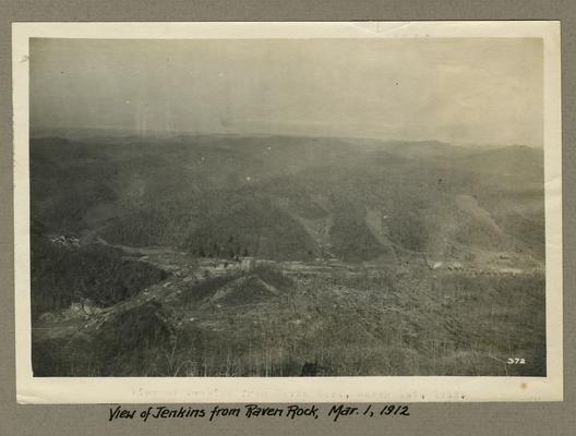 Title handwritten on photograph mounting: View of Jenkins from Raven Rock