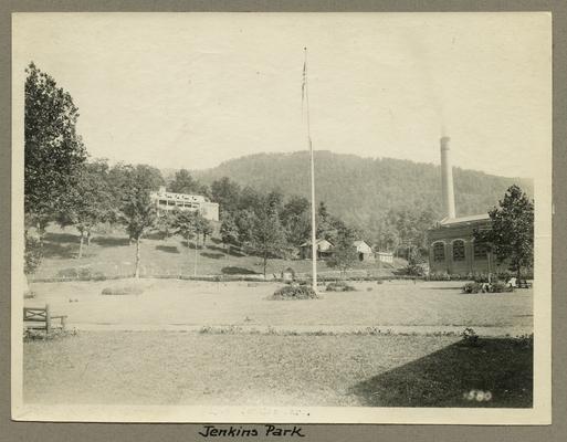 Title handwritten on photograph mounting: Jenkins Park