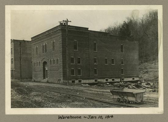 Title handwritten on photograph mounting: Warehouse