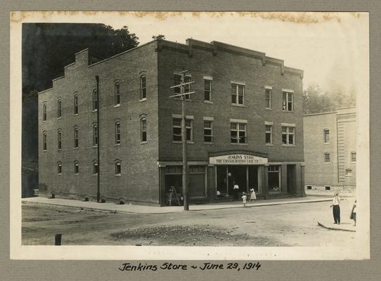 Title handwritten on photograph mounting: Jenkins Store