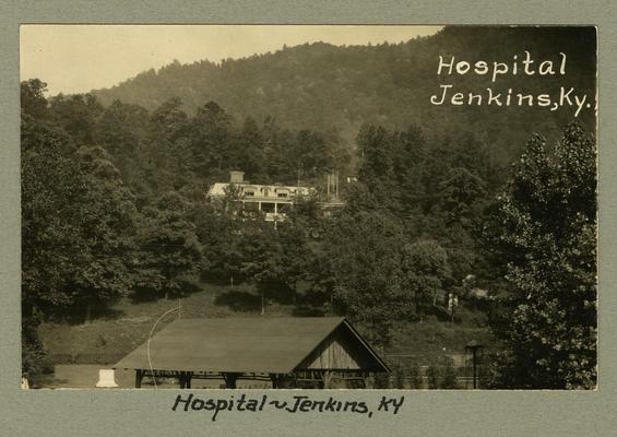 Title handwritten on photograph mounting: Hospital--Jenkins, Kentucky