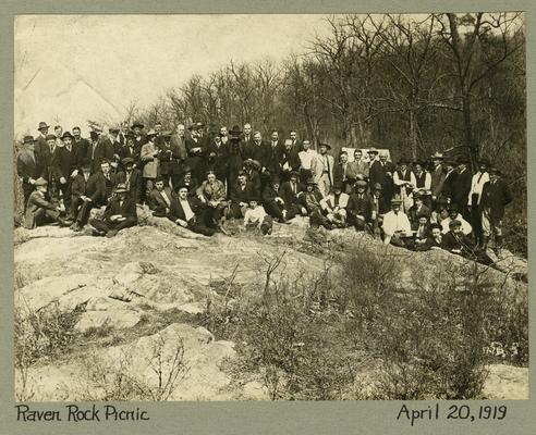 Title handwritten on photograph mounting: Raven Rock Picnic