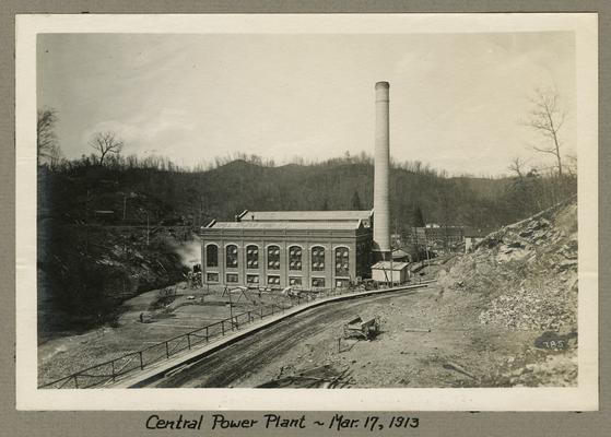 Title handwritten on photograph mounting: Central Power Plant