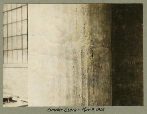 Title handwritten on photograph mounting: Smoke Stack