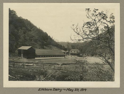 Title handwritten on photograph mounting: Elkhorn Dairy