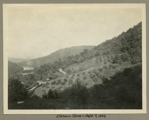 Title handwritten on photograph mounting: Elkhorn Farm