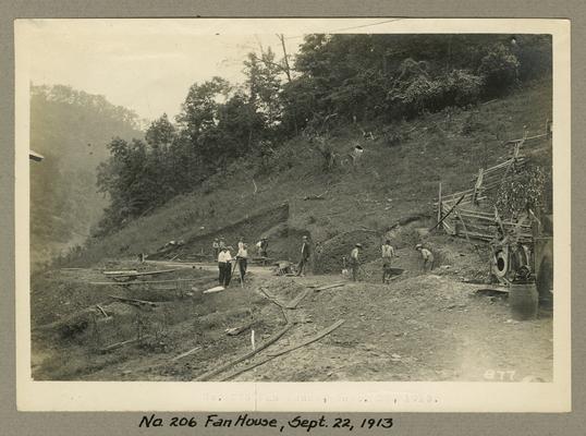 Title handwritten on photograph mounting: No. 206 Fan House