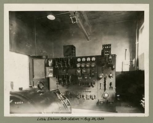 Title handwritten on photograph mounting: Little Elkhorn Substation