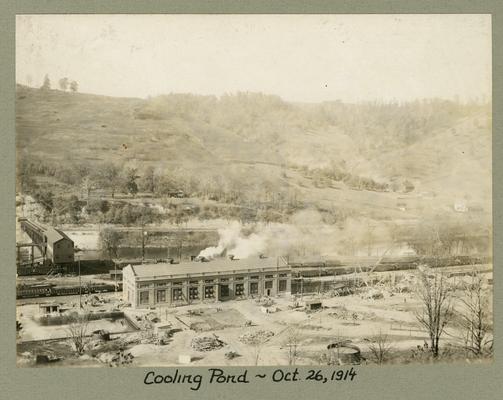 Title handwritten on photograph mounting: Cooling Pond