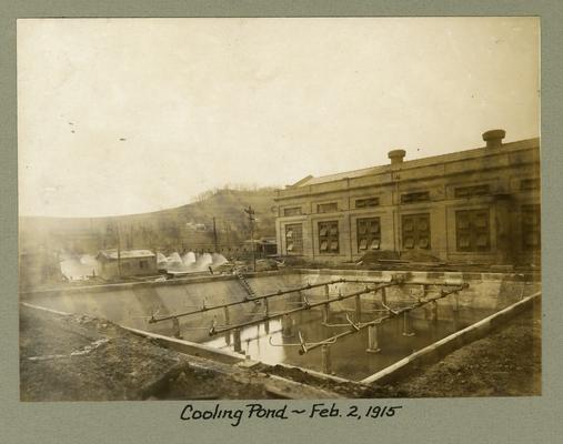 Title handwritten on photograph mounting: Cooling Pond