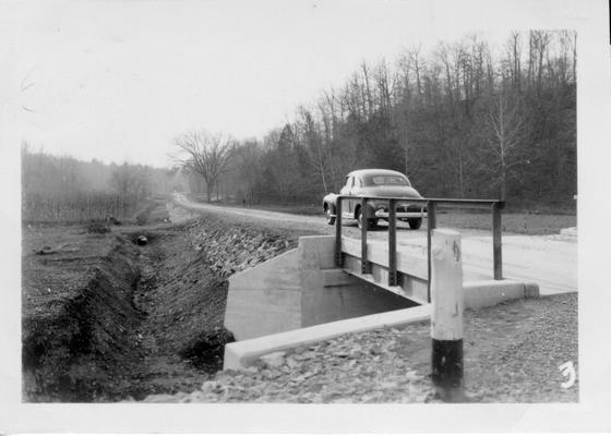 Bridge and road constructed by WPA, 1941