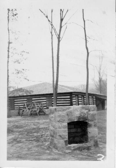 Bathouse and outdoor oven at Bartlett State Park in Middlesboro