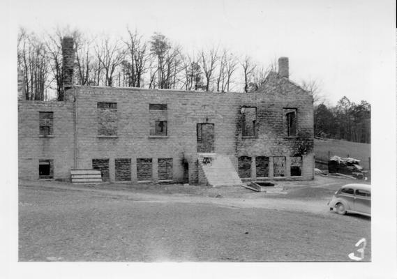 Tyner Gymnasium after fire