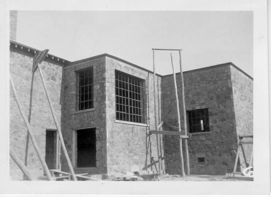 DeWitt School under construction by WPA