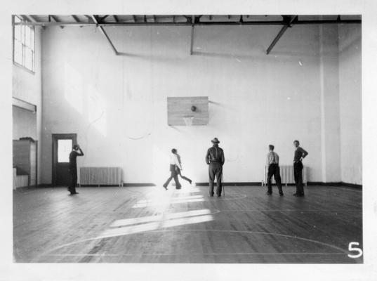 Interior of Bradfordsville Gymnasium