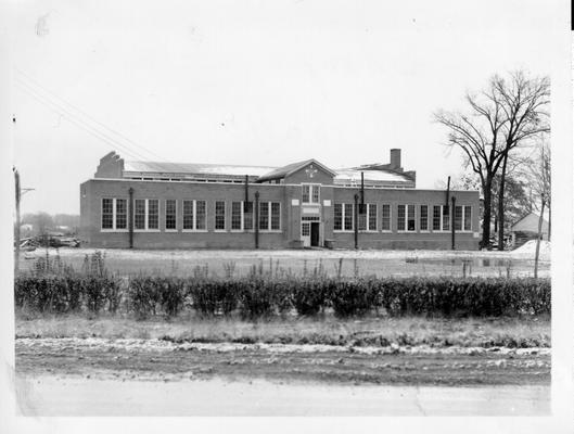 Sharpe School (front view during wintertime)