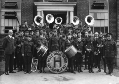 4-H winners, Male High School Band,  Louisville, Kentucky first place award