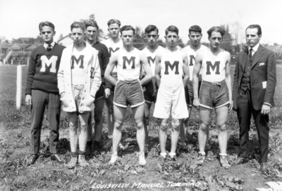 High school track team, Louisville Manual High School