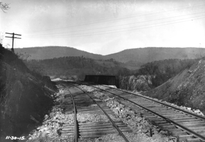 Stretch of track, inspection trip, railroad bridge