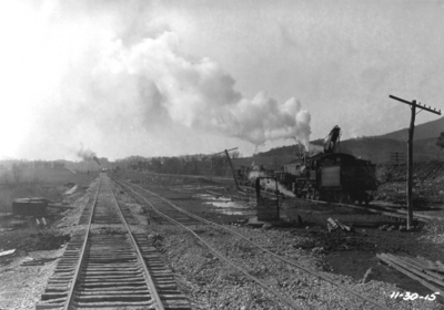 Stretch of track, inspection trip, locomotive