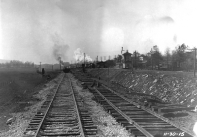 Stretch of track, inspection trip, unfinished track