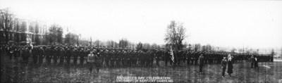 Armistice Day celebration, University of Kentucky cadets