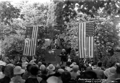 Patterson statue, dedication ceremony