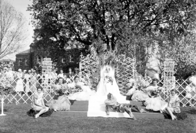 May Queen and court, May Day