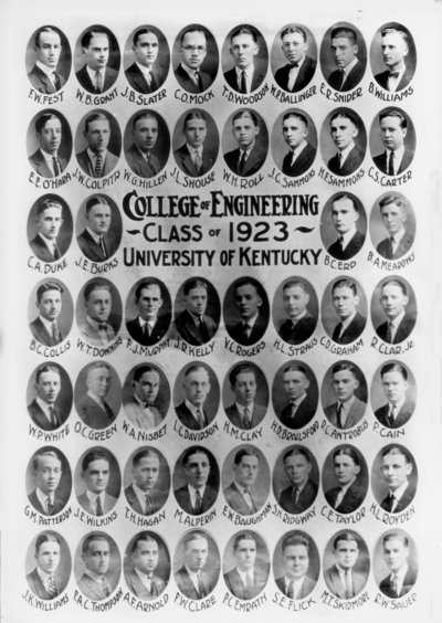 College of engineering class of 1923
