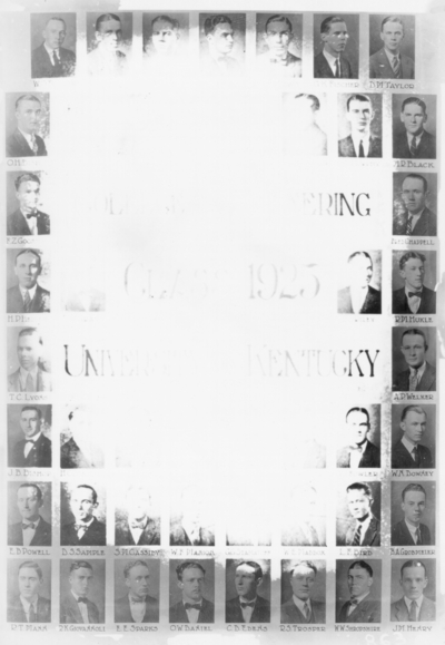 College of engineering class of 1925