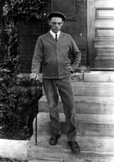 Roscoe Kash, youngest freshman, fall 1921