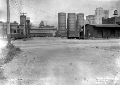Nineteenth street crossing and Avenue A, looking west, industrial area, Birmingham grade elimination, Birmingham, Alabama