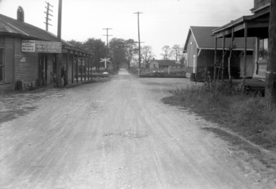 Lexington, Kentucky, Brannon Road crossing, Lucien M. Smith General Merchandise, Coal Salt and Lexington maid flour, every sack guaranteed