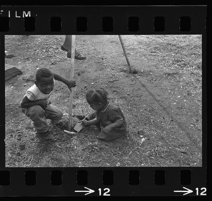 Two African-American children