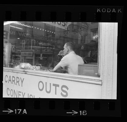 Man in a diner