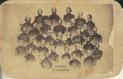 Mass produced composite of thirty U.S.A. General from the Civil War