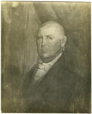 Colonel Isaac Shelby (1750-1826), first Governor of Kentucky;                              Portrait owned by Col. Garrett. Isaac Shelby. noted on back of image