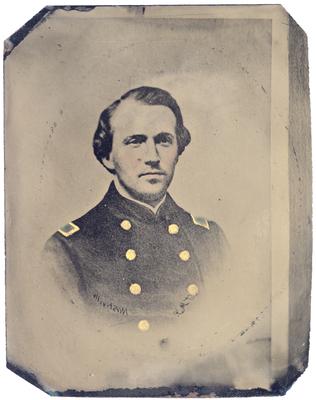 Brigadier General John Hunt Morgan C.S.A.; Morgan in uniform as a lieutenant in the Mexican-American War (1846-1848) (reproduction of unknown earlier image)