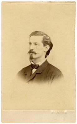 Unidentified man; Identified under                              Orderly sergeant Co H 1st Missouri Infantry in album